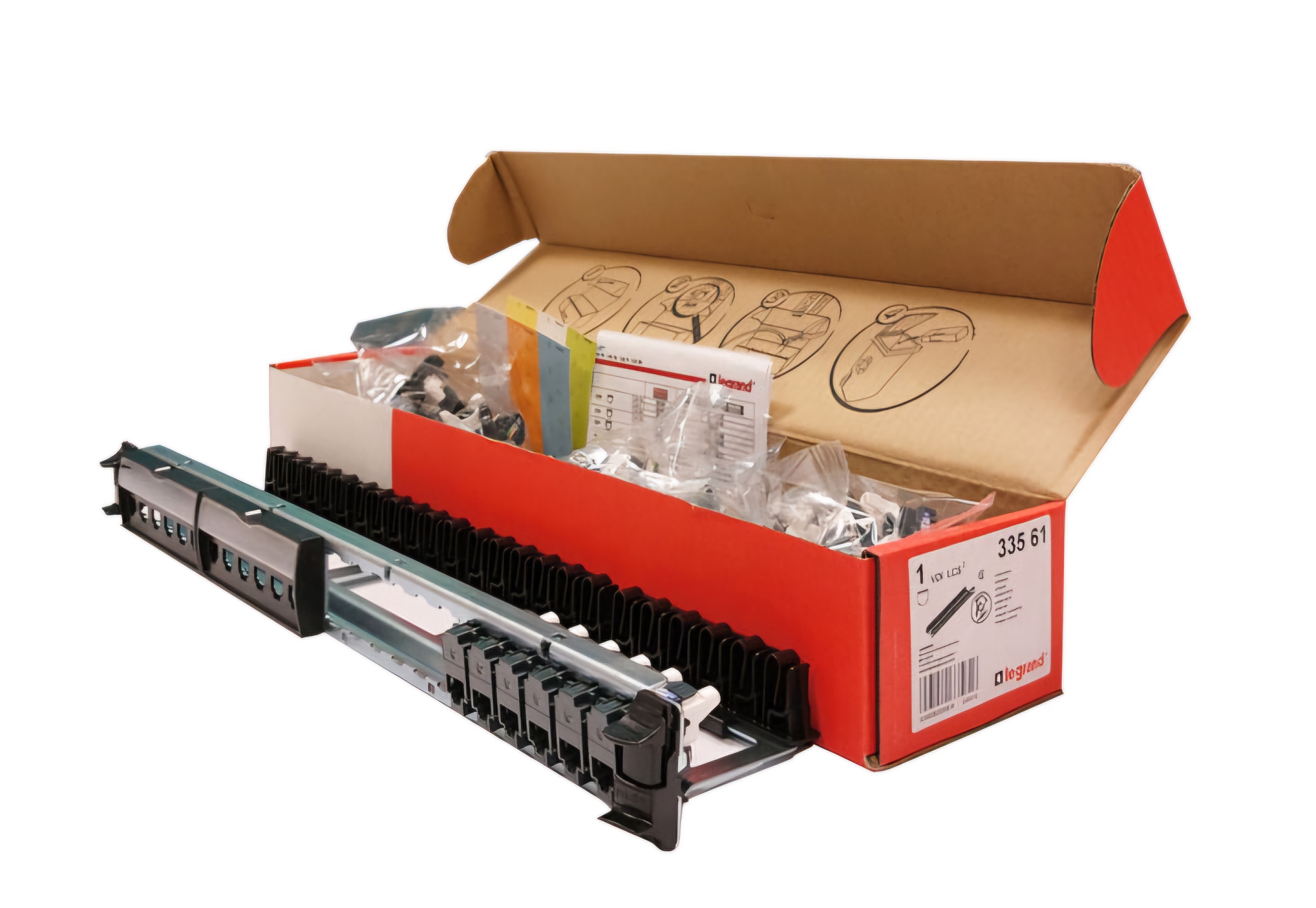 پچ پنل 24 پورت لگراند CAT6 UTP وارداتی